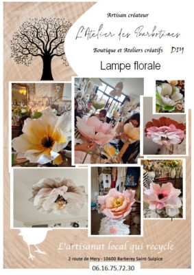 Atelier créatif DIY « Lampe et suspension Florale en papier » - 0