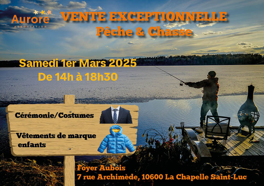 Vente exceptionnelle de pêche & chasse, cérémonie & costumes et vêtements de marque pour enfants - 0