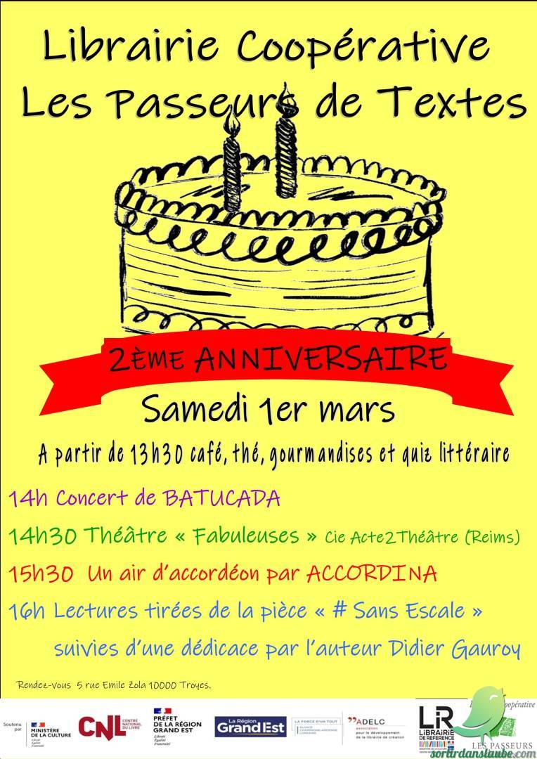 Anniversaire des Passeurs de Textes - 0
