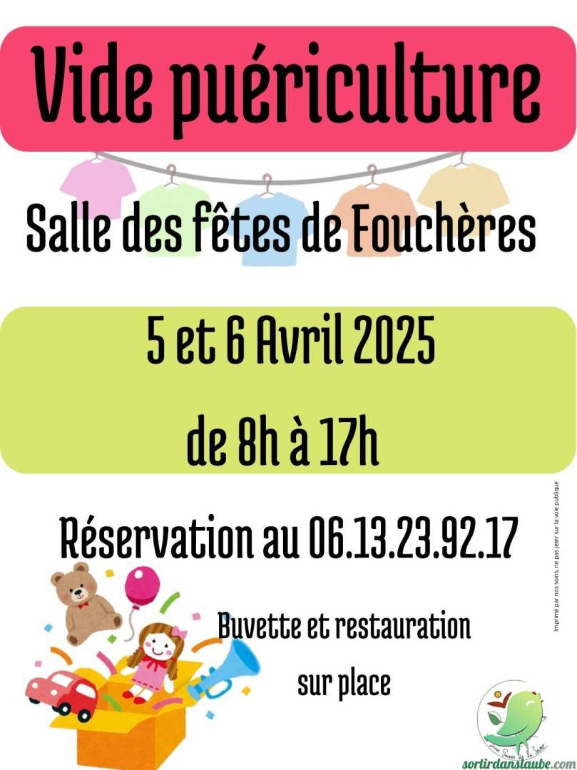 Vide puériculture: Fouchères - 0