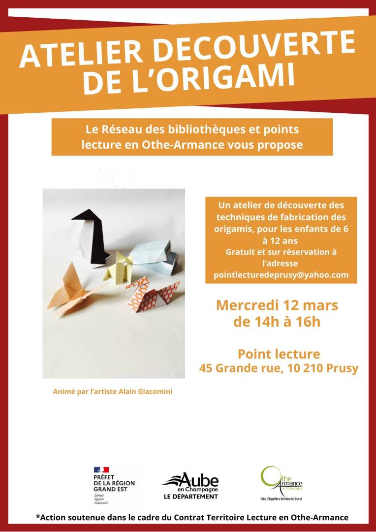 Atelier découverte de l&rsquo;origami - 0