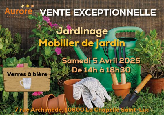 Vente exceptionnelle de jardinage, mobilier de jardin et verres à bière - 0