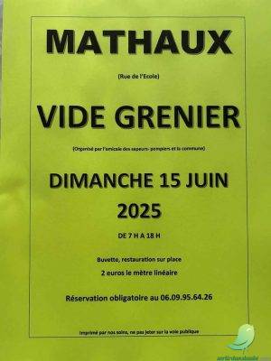 Vide grenier: Mathaux - 0