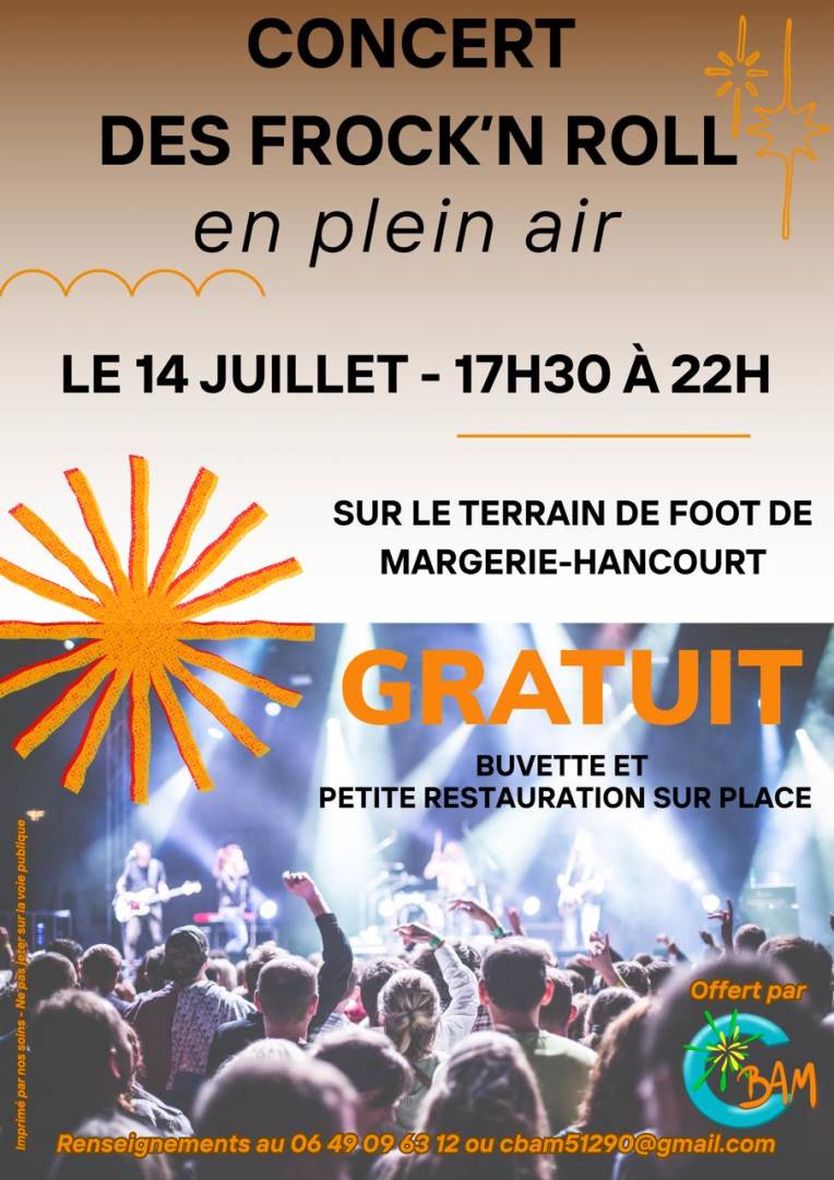 Concert Gratuit Plein Air avec groupe ROCK et 2 chanteurs - 0
