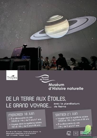 De la Terre aux étoiles, le grand voyageavec le Planétarium itinérant de Reims - 0