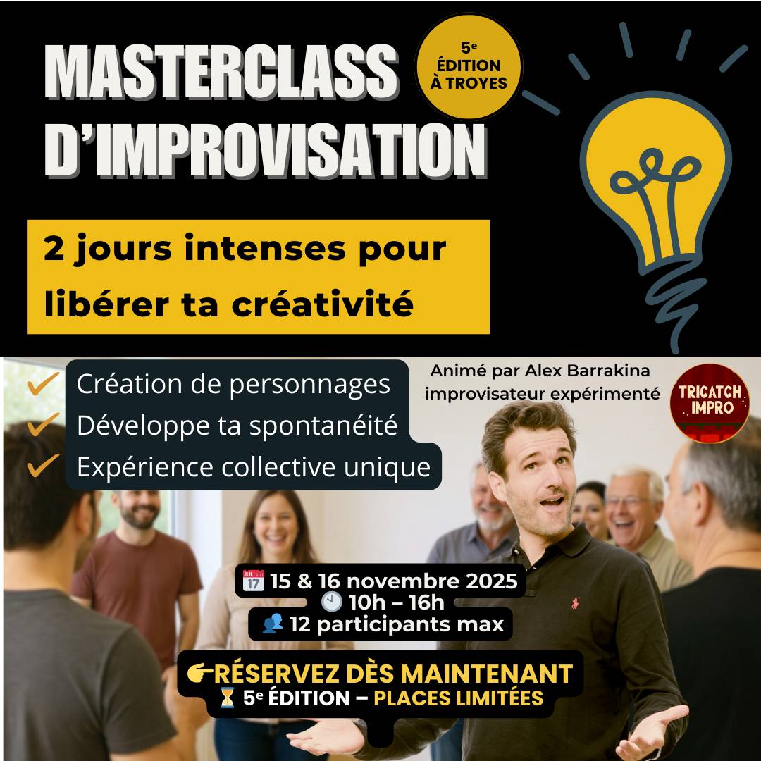 Masterclass d’Improvisation Théâtrale à Troyes – 5ᵉ édition - 0
