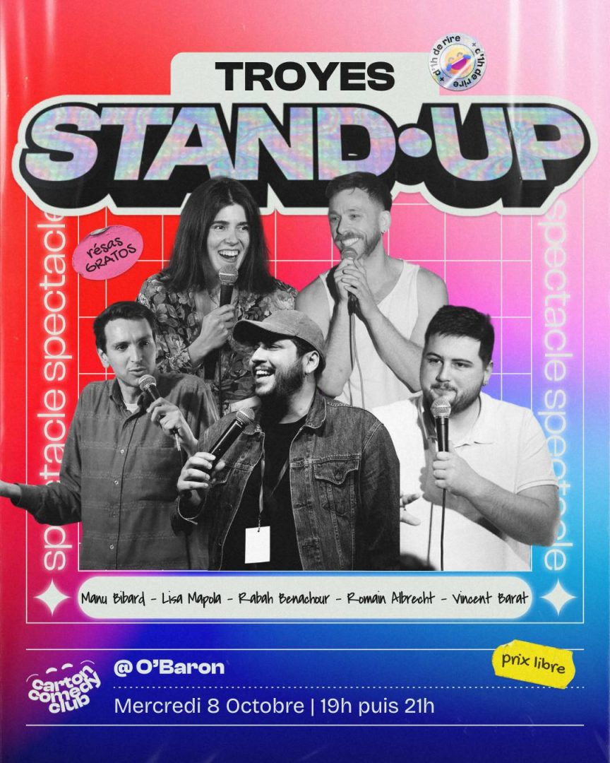 Carton Comedy Club : Lisa Mapola, Rabah Benachour, Romain Albrecht, Manu Bibard, Vincent Barat - 0