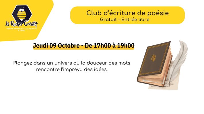 Club d&rsquo;Ecriture de Poésie - 0