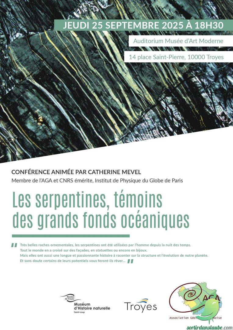 Conférence « LES SERPENTINES : UN TEMOIN DES FONDS OCEANIQUES ANCIENS » - 0