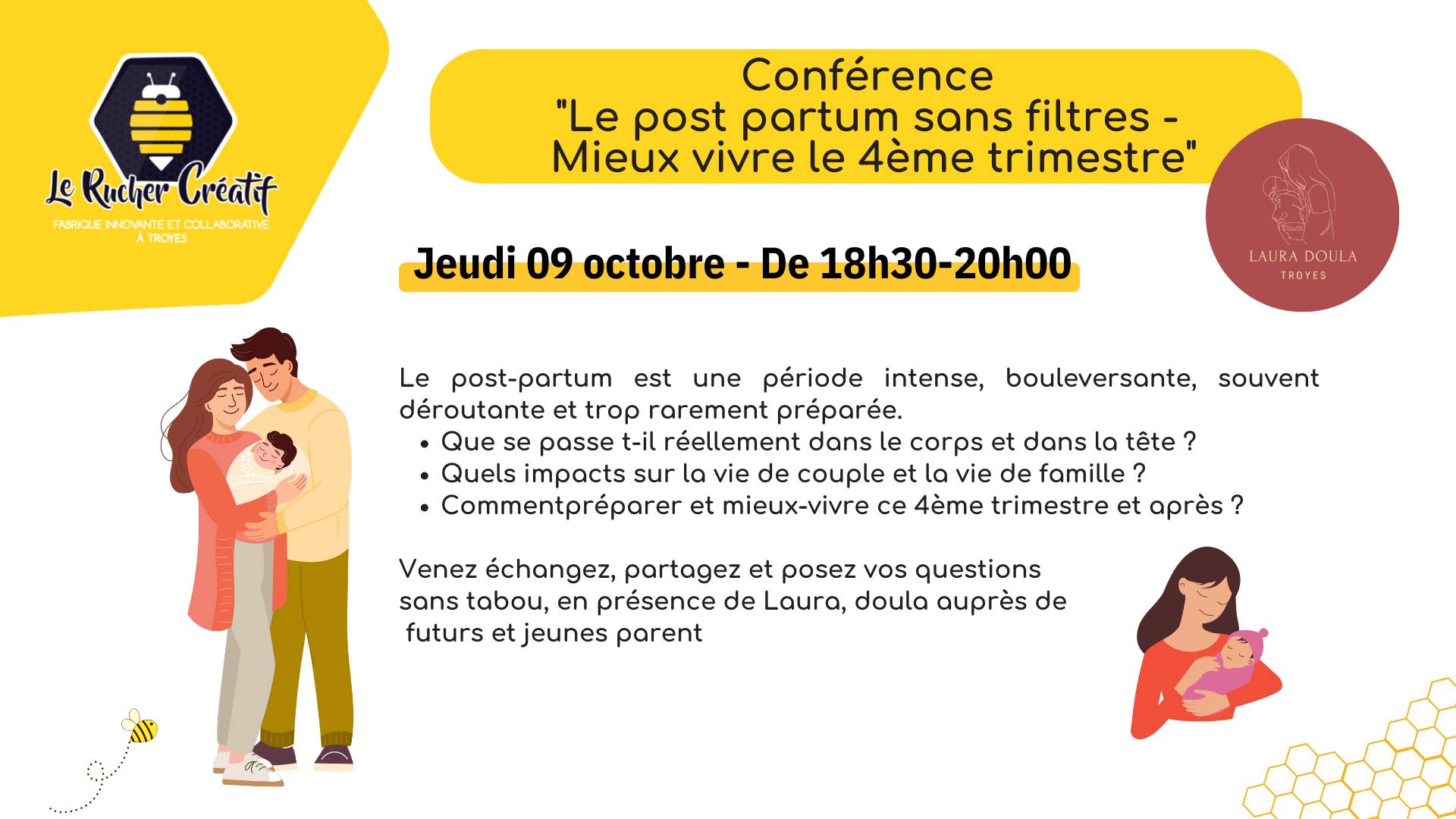 Conférence « Post Partum sans filtres – Mieux vivre le 4ème trimestre » - 0
