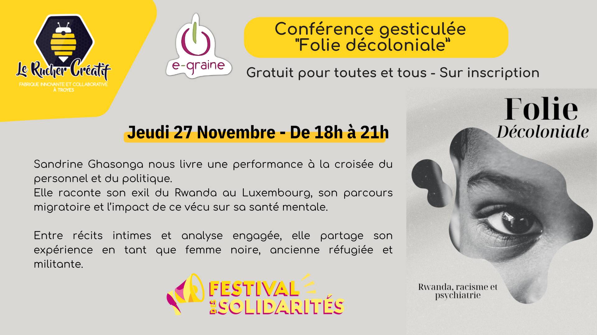 Conférence gesticulée : « Folie décoloniale » - 0