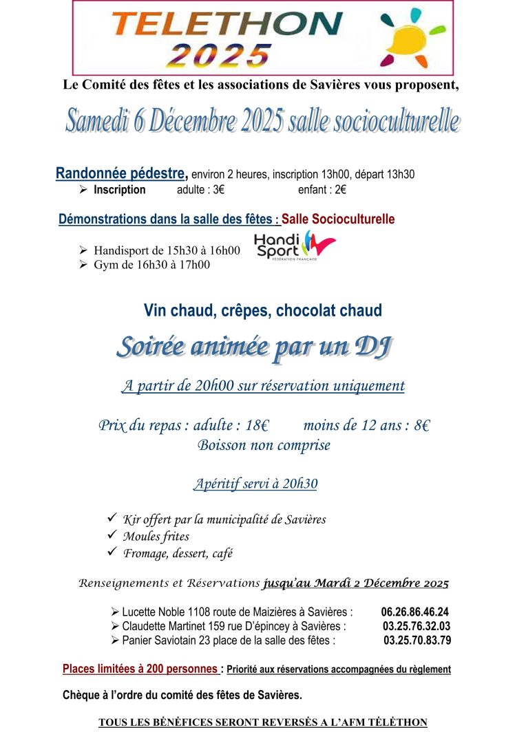Téléthon de Savières - 0
