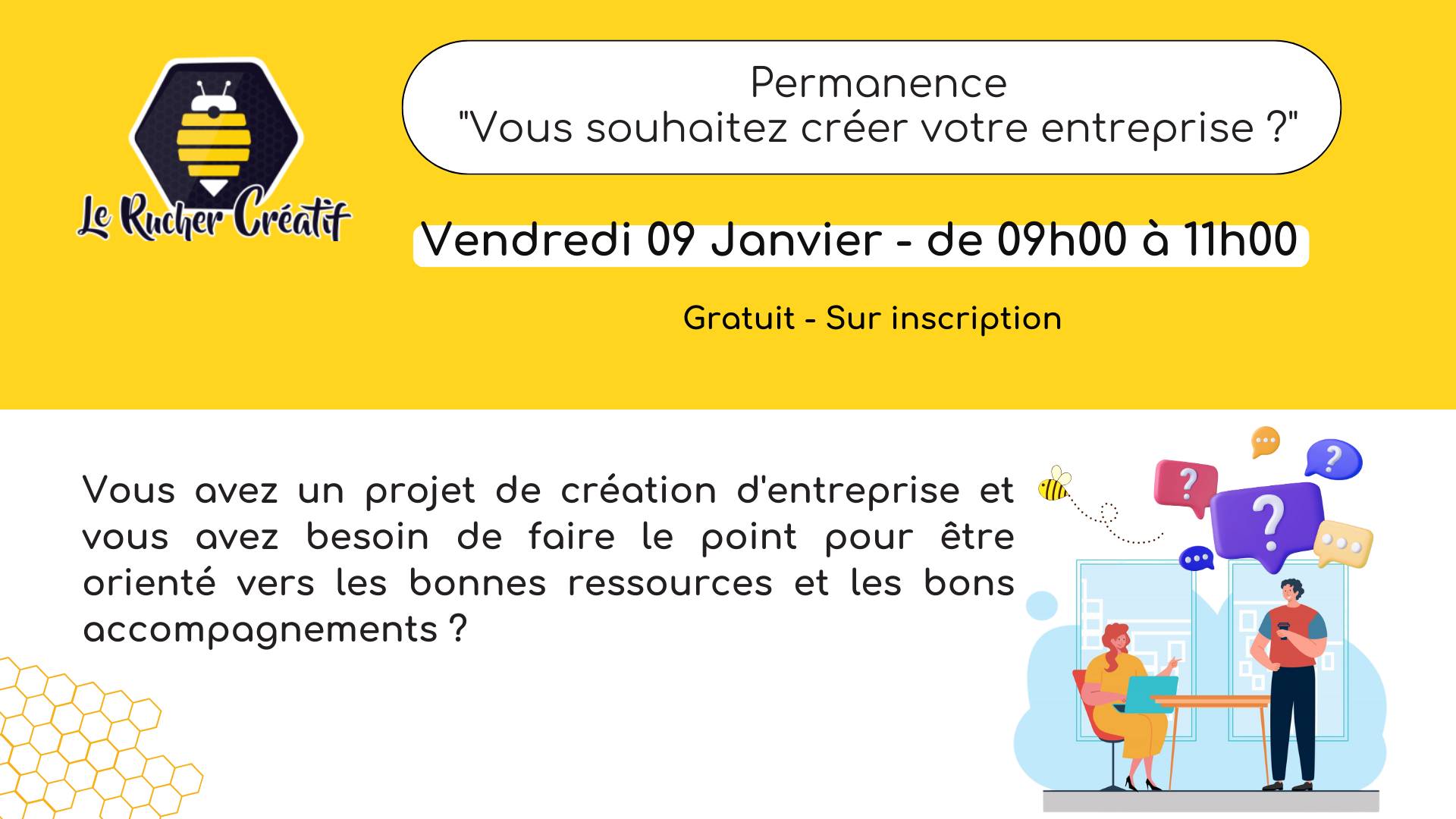 Permanence « Vous souhaitez créer votre entreprise ? » - 0