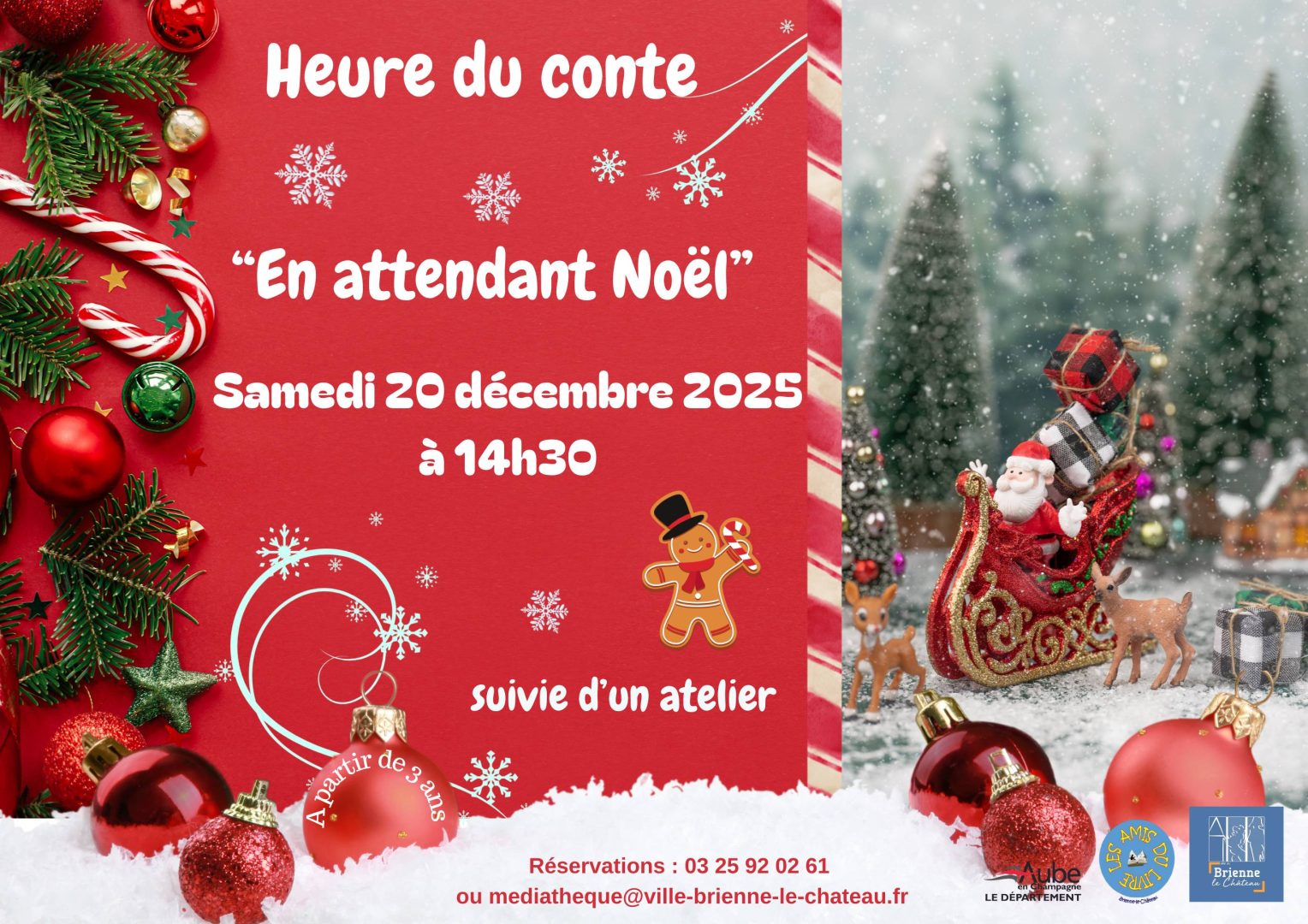 Heure du conte de Noël suivie d&rsquo;un atelier - 0