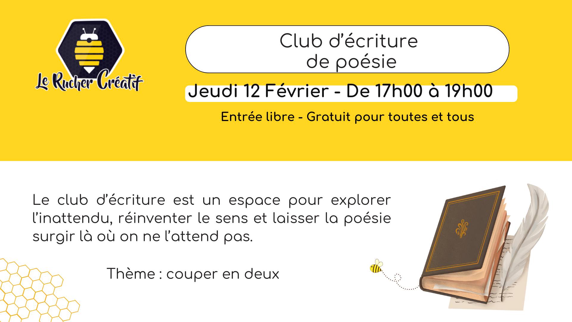 Club d&rsquo;Ecriture de Poésie - 0