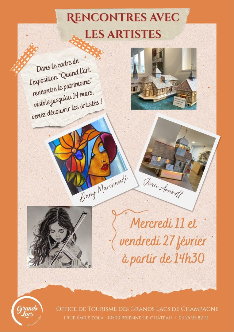 Rencontre avec les artistes de l&rsquo;exposition « Quand l&rsquo;art rencontre le patrimoine » - 0