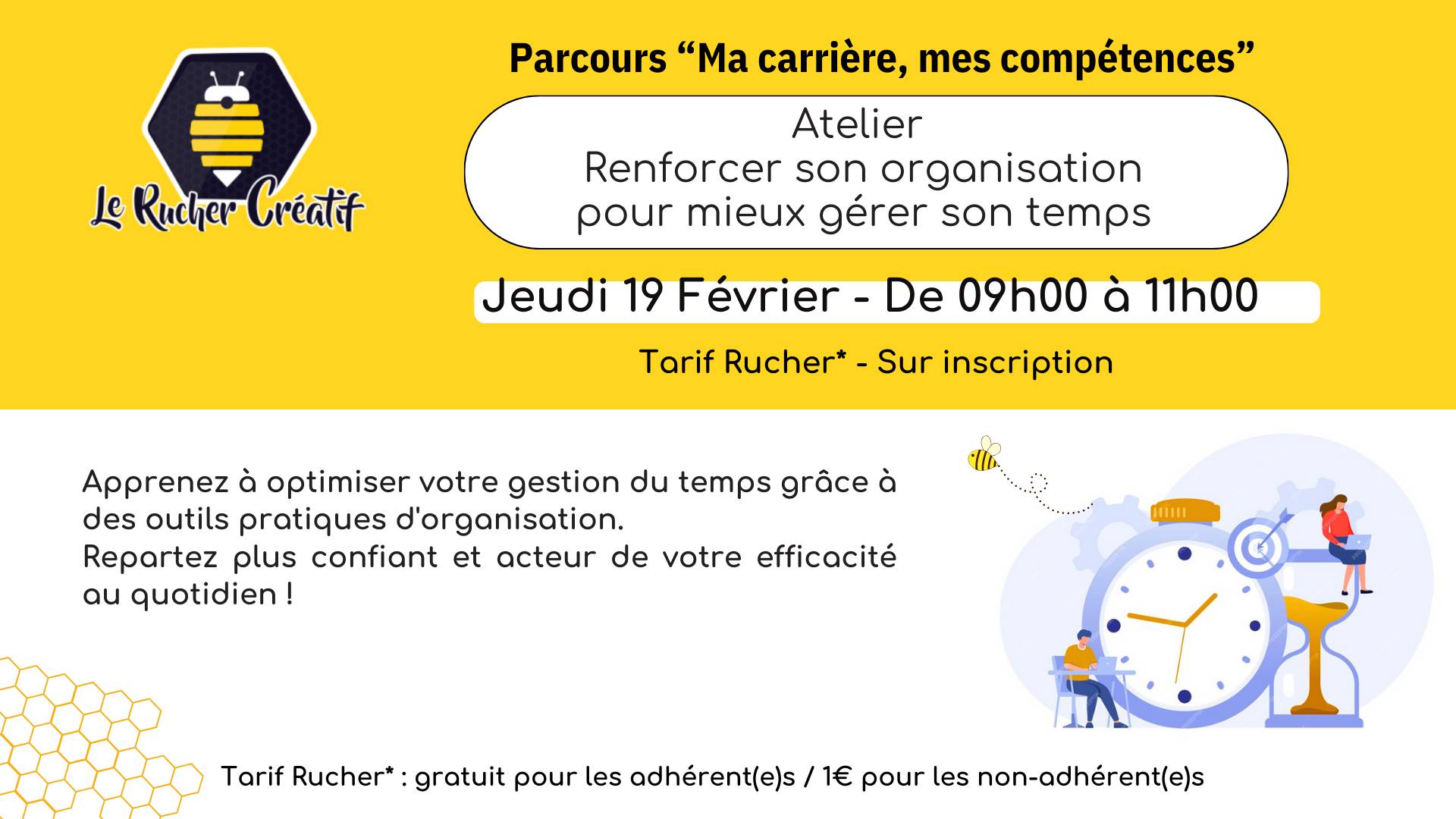 Atelier « Renforcer son organisation pour mieux gérer son temps » - 0