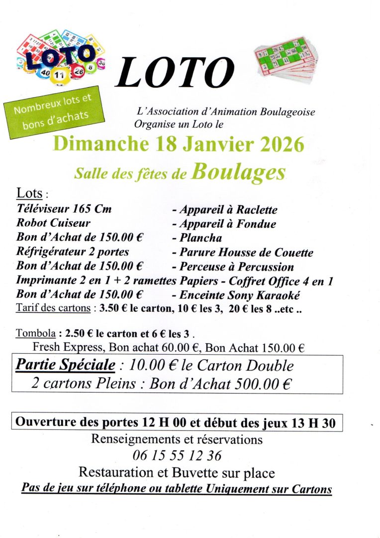 Loto: Boulages - 0