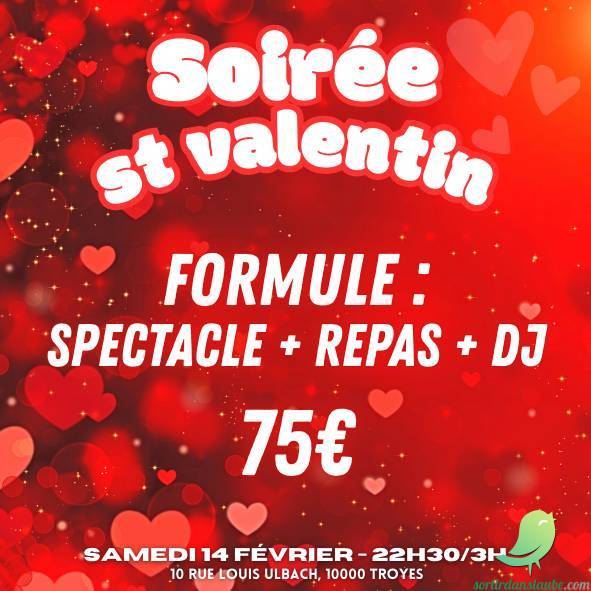 Saint-Valentin (spectacle + repas + DJ) - 0