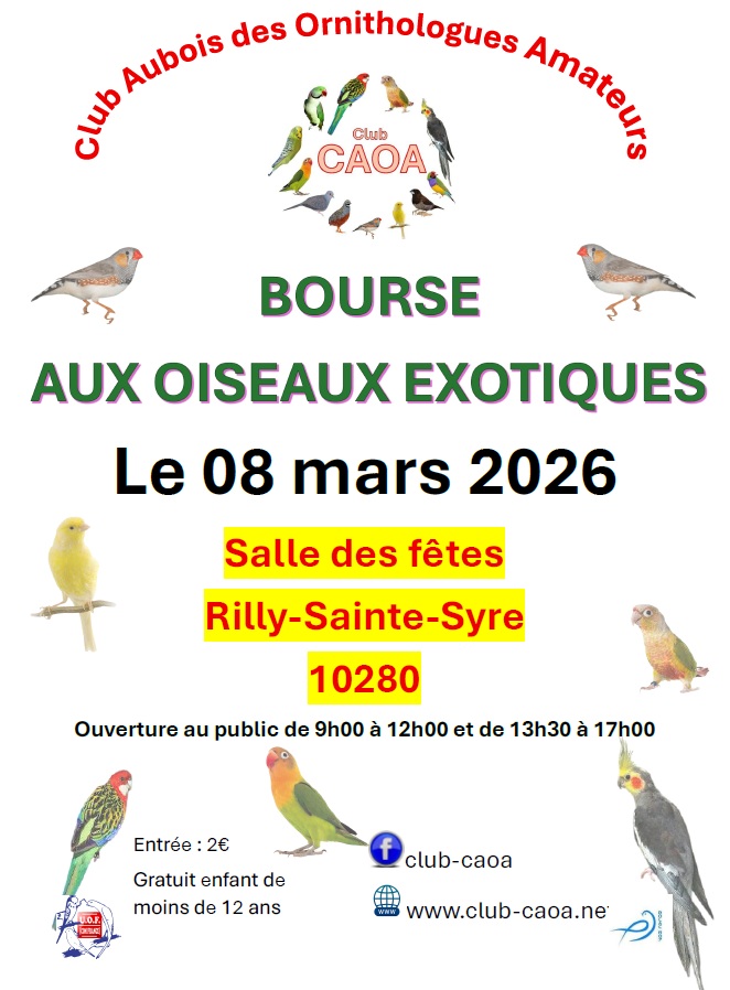 ANNULÉ! Expo et bourse aux oiseaux - 0