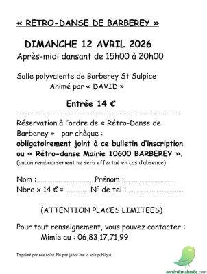 Après-midi dansant Barberey st Sulpice - 0