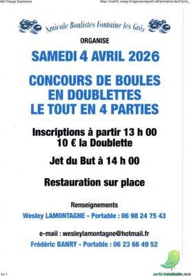 Concours de pétanque - 0