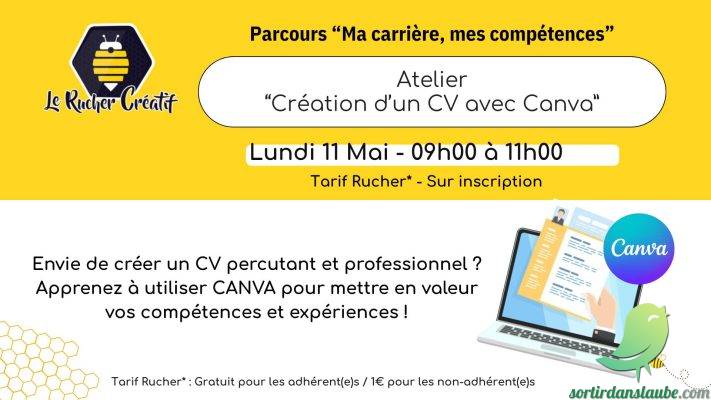 Atelier « Création d&rsquo;un CV avec Canva » - 0