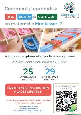 Ateliers Montessori enfants de 2 à 4 ans - 0