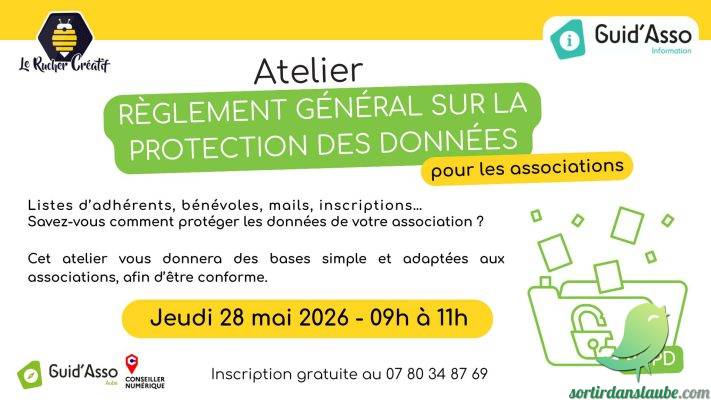 Guid&rsquo;asso : Atelier Règlement Général sur la Protection des Données (RGPD) - 0
