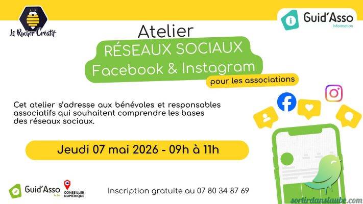 Guid&rsquo;Asso : Atelier « Gérer ses réseaux sociaux, Facebook & Instagram » - 0