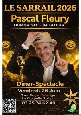 Soirée dîner spectacle avec Pascal Fleury, humoriste et imitateur - 0