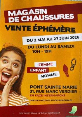 Vente éphémère: magasin de chaussures - 0