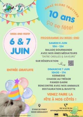 10 ans AMAÉ Globe Trotters Médiation par l’animal - 0