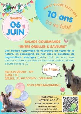 10 ans AMAÉ Globe Trotters Médiation par l’animal - 1