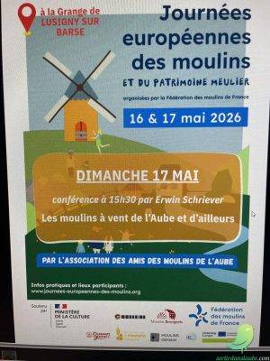 Conférence: les moulins à vent de l&rsquo;Aube et d&rsquo;ailleurs - 0