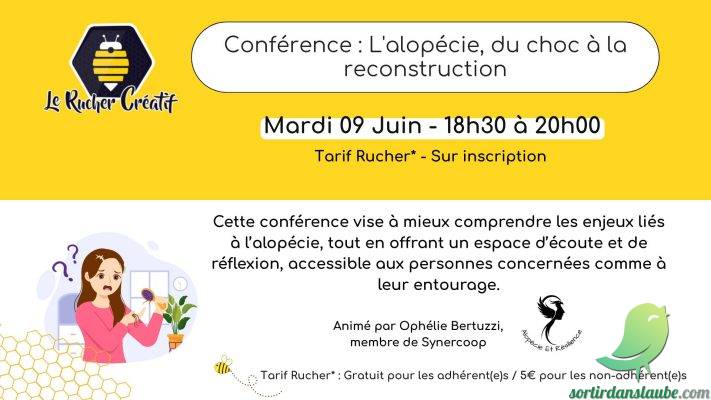 Conférence : L&rsquo;alopécie, du choc à la reconstruction - 0