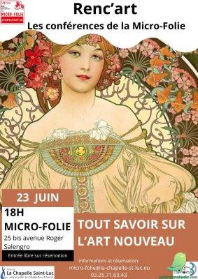 Renc&rsquo;art « Tout savoir sur l&rsquo;Art Nouveau » - 0