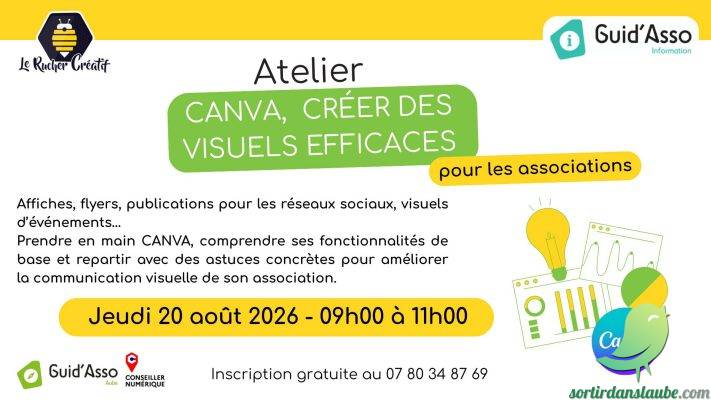 Guid&rsquo;Asso : Atelier CANVA pour les associations - 0