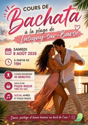 Cours de bachata à la plage de lusigny - 0