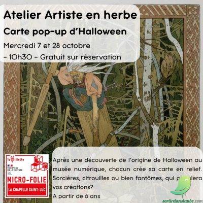 Artistes en herbe: cartes pop up Halloween - 0