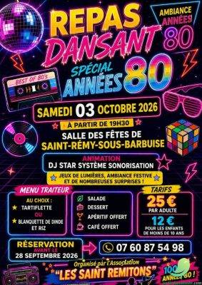 Repas Dansant Spécial Années 80 - 0
