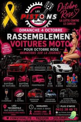 Rassemblement auto/moto pour octobre rose - 0