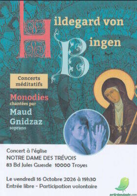 Hildegard von Bingen – Concert médidatif – Monodies chantée par Maud GNIDZAZ - 0