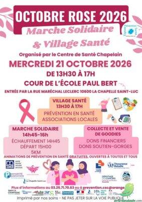 Octobre Rose 2026 : Marche Solidaire & Village Santé - 0