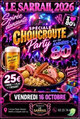 Soirée spéciale choucroute party années 80 - 0