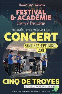 Concert les cinq de Troyes à bulles de cuivres - 0