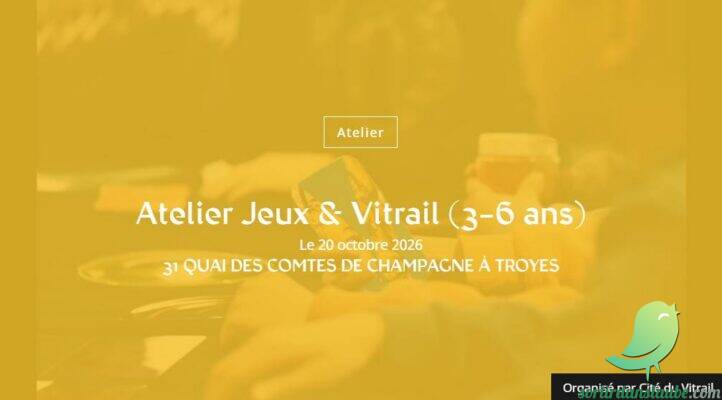 Atelier Jeux & Vitrail (3-6 ans) - 0