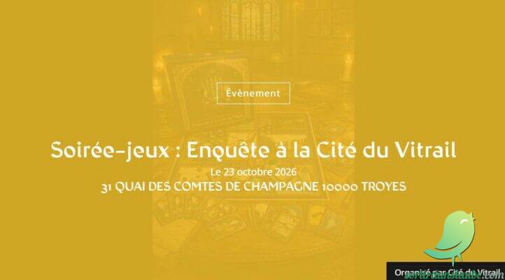 Soirée-jeux : Enquête à la Cité du Vitrail - 0