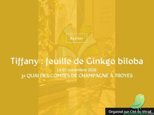 Tiffany : feuille de Ginkgo biloba - 0
