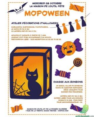 MOPOWEEN – Chasse aux bonbons et atelier de décorations d&rsquo;halloween - 0